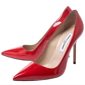 Manolo Blahnik Red patent Heels